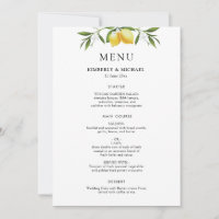Bemale Gemälde-Limonen Grünzeug Hochzeitsmenü