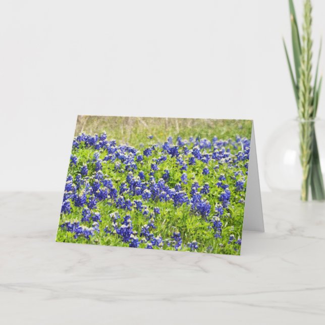 bemalt Bluebonnets 1 Scripture Card Isaiah 61:11 Karte (Vorderseite)