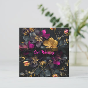 bemalt Bouquet Hochzeitseinladung Einladung