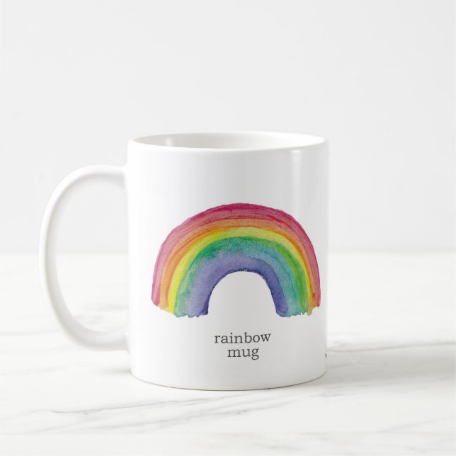 bemalt Regenbogen-Tasse/bogha-froise schottisch-gä Kaffeetasse (Links)