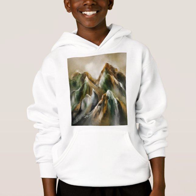 Bemalte Berge  Hoodie (Vorderseite)