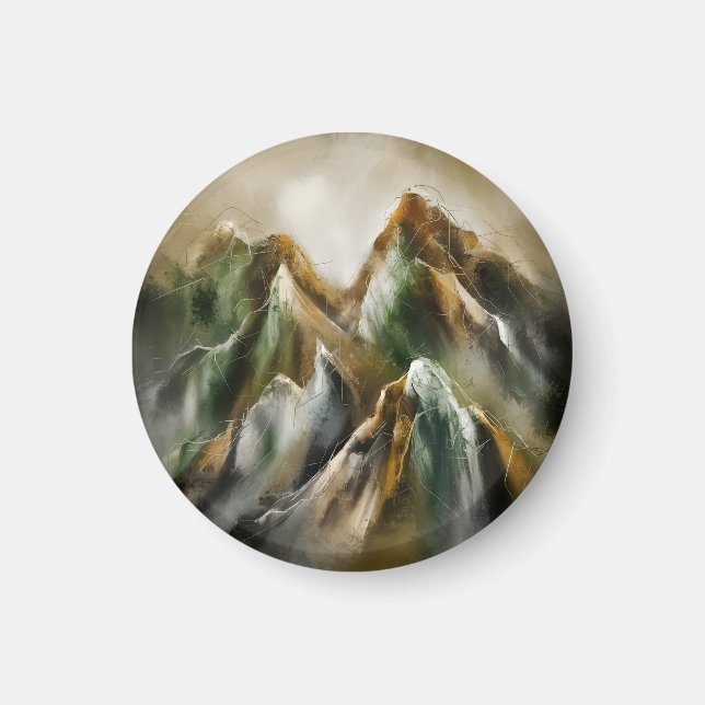 Bemalte Berge  Magnet (Vorne)