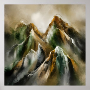 Bemalte Berge Poster