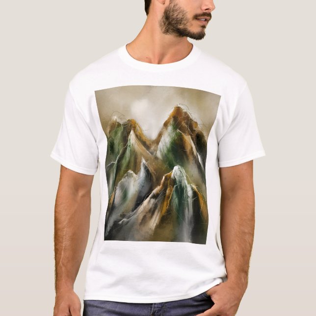 Bemalte Berge  T-Shirt (Vorderseite)