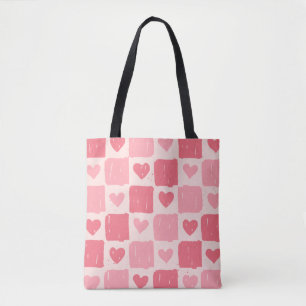 Bemalte Herzen Love Muster-Tasche