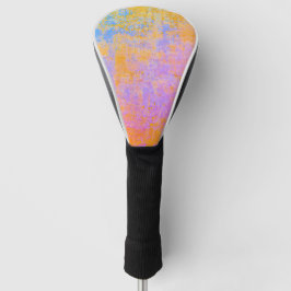 bemalte Textur in Sonnenuntergangsfarben Golf Headcover