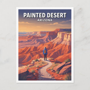 Bemalte Wüste, Painted Desert Rim Trail Holbrook Postkarte