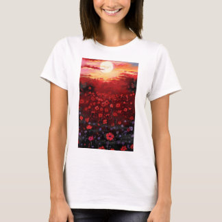 bemalter Blumengarten T-Shirt