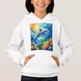 Bemalter Delfin Hoodie