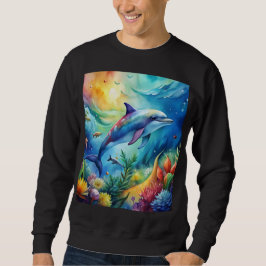 Bemalter Delfin Sweatshirt