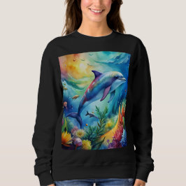 Bemalter Delfin Sweatshirt