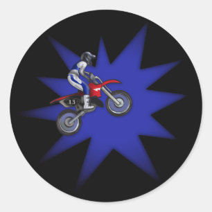 Bemalter Dirt Bike Aufkleber