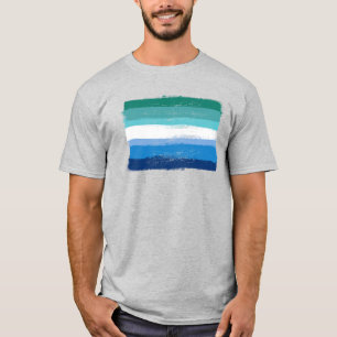 Bemaltes T-Shirt für den Stolz schwuler Männer