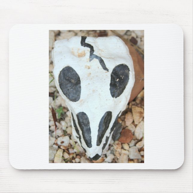 bemalteter Schädel Mousepad (Vorne)