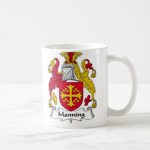 Bemannen des Familienwappens Tasse