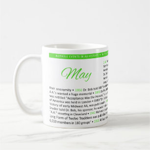 Bemerkenswerte Ereignisse in der AA-Geschichte Tas Kaffeetasse