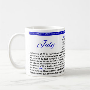 Bemerkenswerte Ereignisse in der AA-Geschichte Tas Kaffeetasse