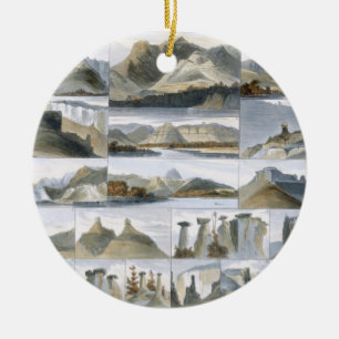 Bemerkenswerte Hügel auf dem oberen Missouri, Keramik Ornament