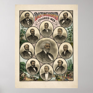 Bemerkenswerte Männer der Farbe Poster