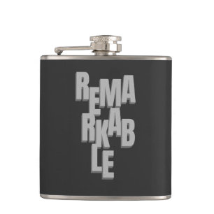 Bemerkenswertes Zitat Motivierend inspirierend Flachmann