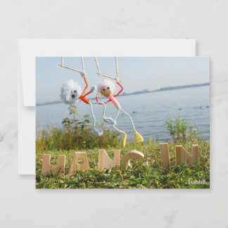 Bemoedigende fubby vibe. postkarte