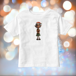 Bemused Oma Christmas Elf Kleinkind T-Shirt