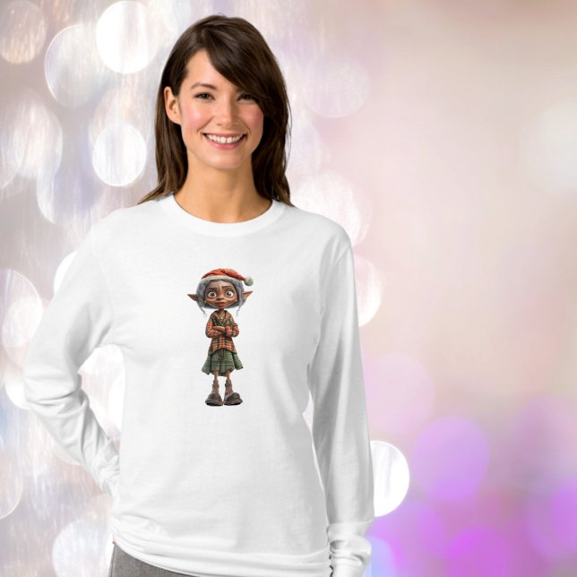Bemused Oma Christmas Elf Women's T-Shirt (Von Creator hochgeladen)