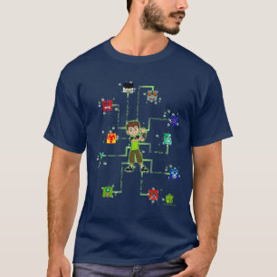 Ben 10 10 Blöcke retro T-Shirt