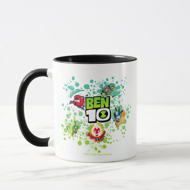Ben 10 Alien Forms Bubble Graphic Tasse (Links)