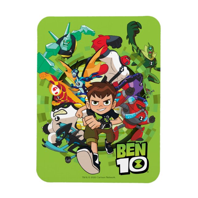 Ben 10 Alien Rush Graphic Magnet (Vertikal)