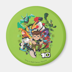 Ben 10 Alien Rush Graphic Magnet