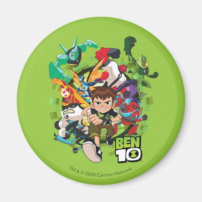 Ben 10 Alien Rush Graphic Magnet (Vorne)
