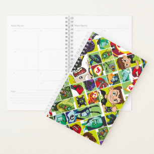 Ben 10 Alien Tile Pattern Planer