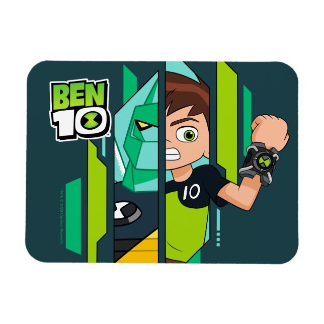 Ben 10 Diamondhead DNA Transformation Magnet (Horizontal)