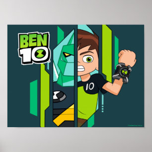 Ben 10 Diamondhead DNA Transformation Poster
