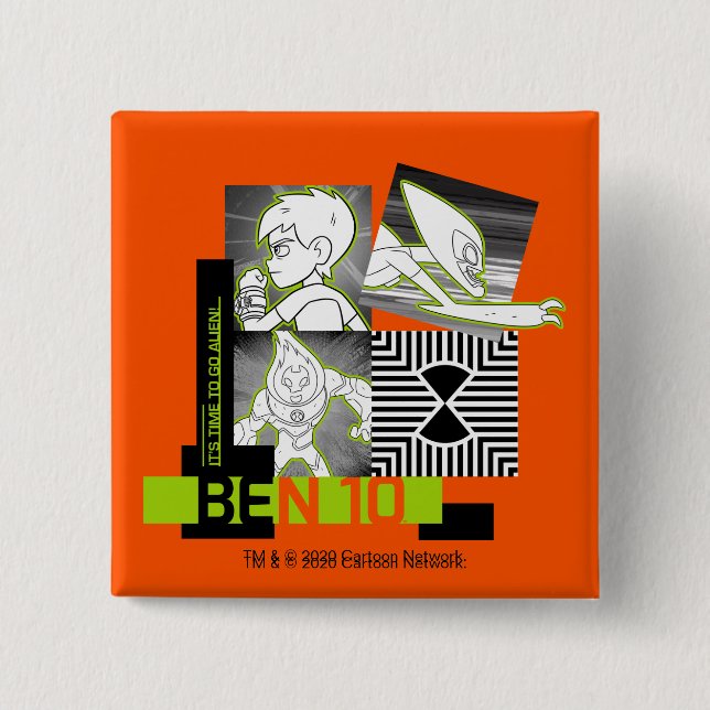 Ben 10 - Es ist Zeit, Alien zu gehen Button (Vorderseite)