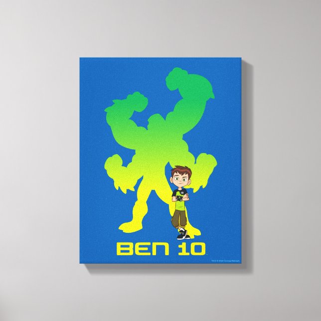 Ben 10 & Four Arms Shadow Leinwanddruck (Vorderseite)