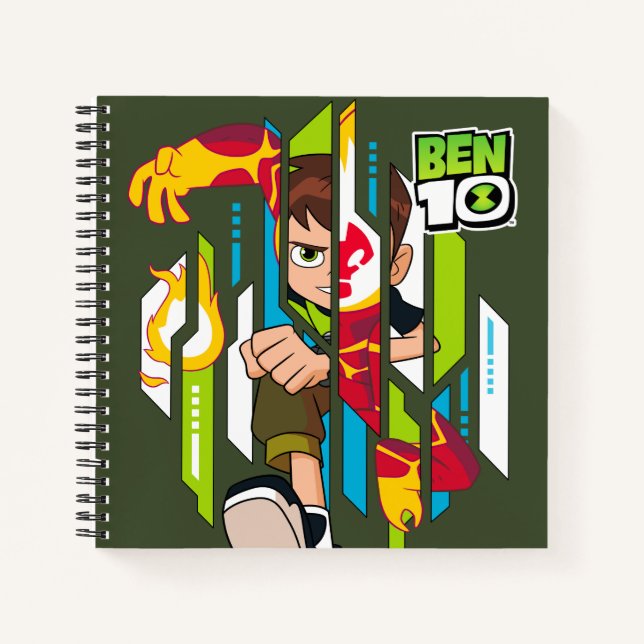 Ben 10 Heatblast DNA Transformation Notizbuch (Vorderseite)