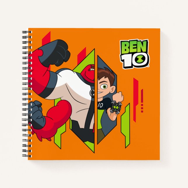 Ben 10 Vier Waffen DNA-Transformation Notizbuch (Vorderseite)