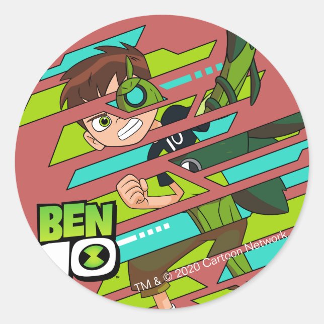 Ben 10 Wildvine DNA Transformation Runder Aufkleber (Vorderseite)