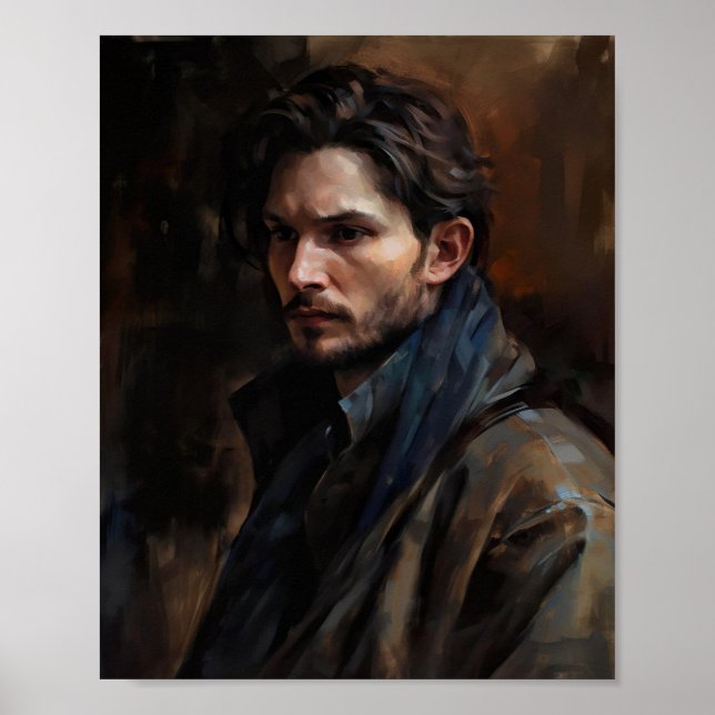 Ben Barnes Oil Painting Darkling Kirigan Poster (Vorne)