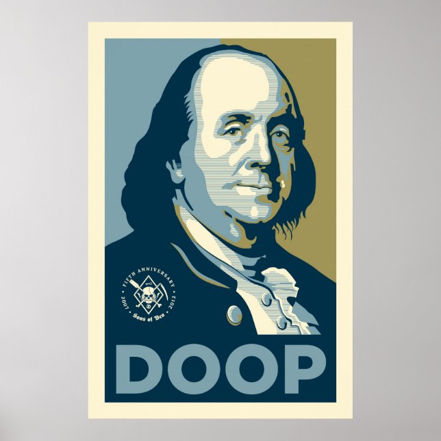 Ben - 'Ben Franklin Doop' Poster (Vorne)