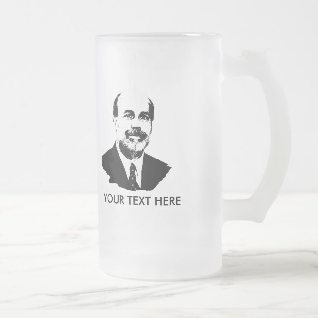 Ben Bernanke Mattglas Bierglas (Rechts)