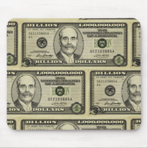Ben Bernanke Milliarde Dollarschein Mousepad