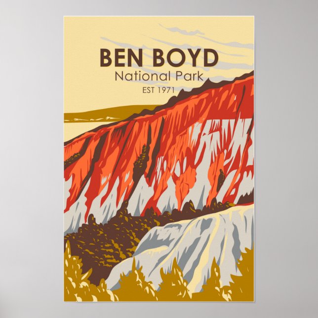 Ben Boyd Nationalpark Australien Vintag Poster (Vorne)