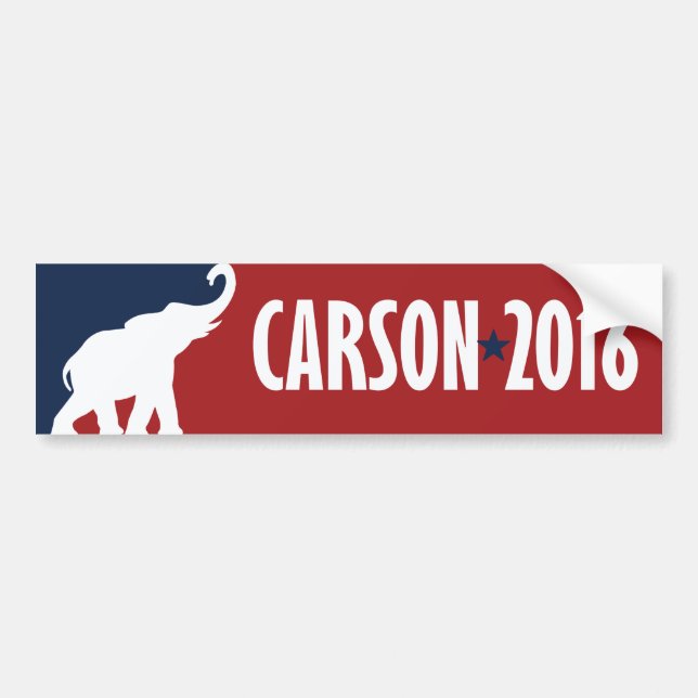 Ben Carson 2016 GOP-Bewerberstoßdämpfer - .png Autoaufkleber (Vorne)
