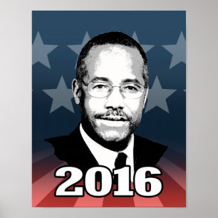 BEN CARSON 2016 KANDIDAT POSTER
