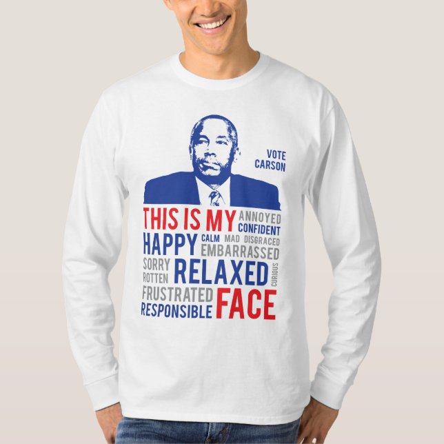Ben Carson Campaign 2016 Das ist mein Gesicht T-Shirt (Vorderseite)