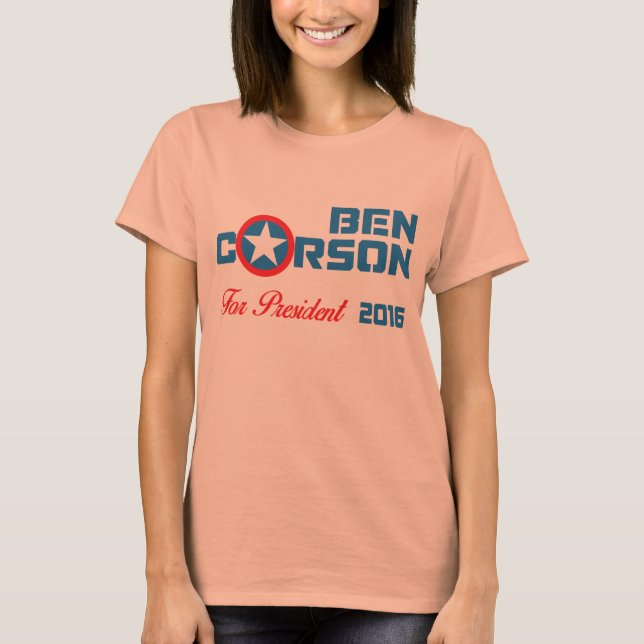 Ben Carson für den Präsidenten 2016 T-Shirt (Vorderseite)