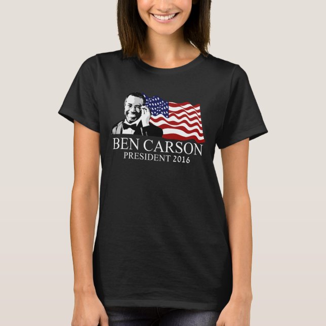 Ben Carson für Präsidenten 2016 T-Shirt (Vorderseite)